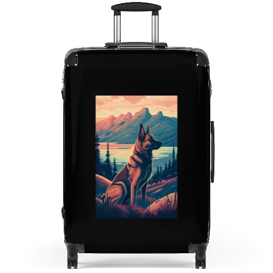 Belgian Malinois Nature Suitcases