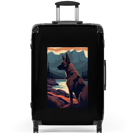 Belgian Malinois Nature Suitcases