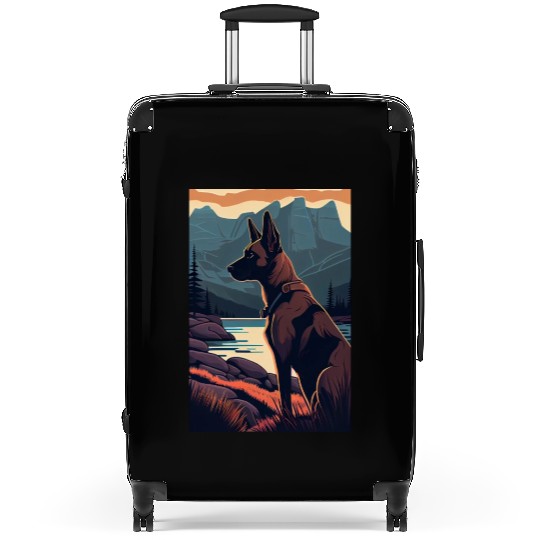 Belgian Malinois Nature Suitcases