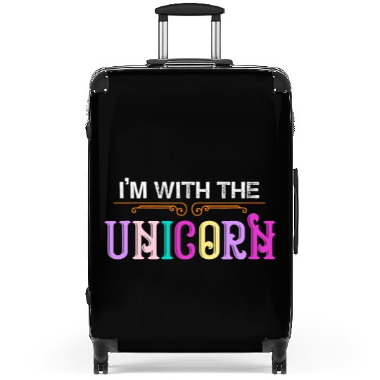 Im With The Unicorn Trick or Treat Parent Costume Suitcases