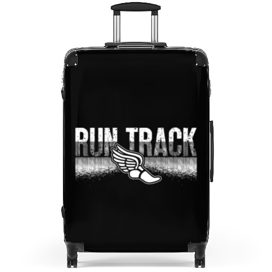 Track And Field Run Track Loves Running Athletic Suitcases