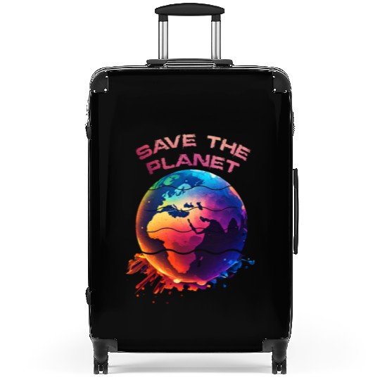 Save the Planet Nature Environment Earth Suitcases