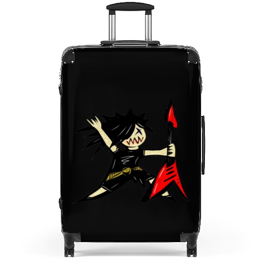 Cartoon Guy Electric guitar Forever Heavy Metal Suitcases