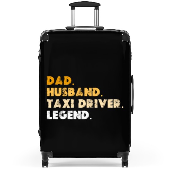 Dad Husband Taxi Driver Legend Suitcases