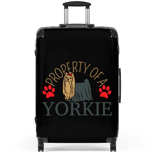Property Of A Yorkie Yorkshire Lover Suitcases