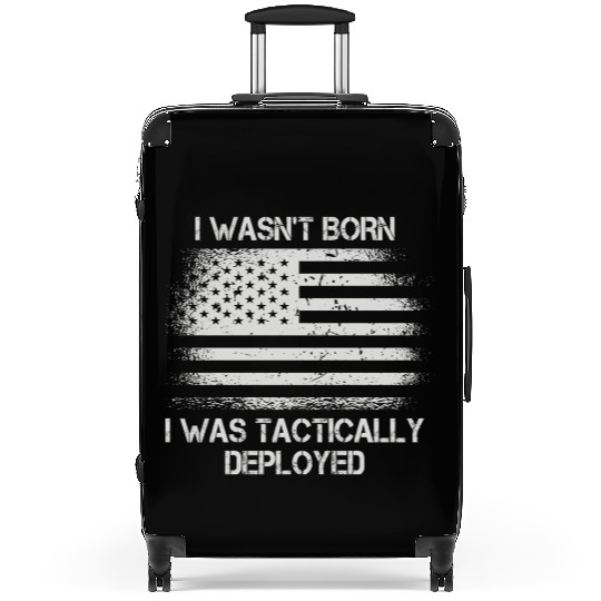 Patriotic Army Veteran Us Soldier Saying Suitcases