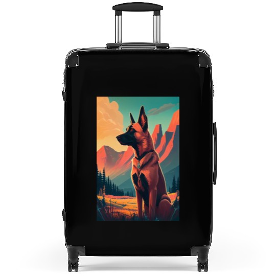 Belgian Malinois Nature Suitcases