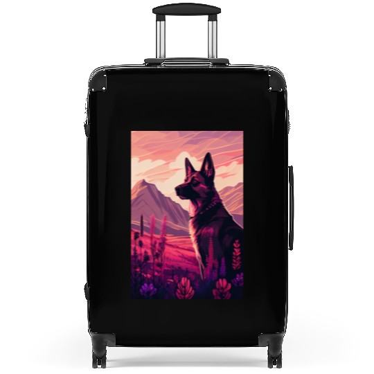 Belgian Malinois Nature Suitcases