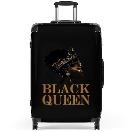 Womens Black Queen Suitcases