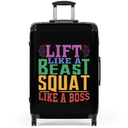 Lift Like A Beast, Squat Like A Boss 2 Suitcases