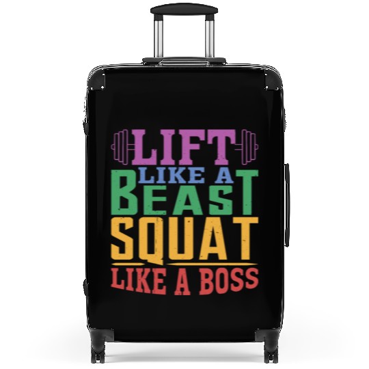 Lift Like A Beast, Squat Like A Boss 2 Suitcases