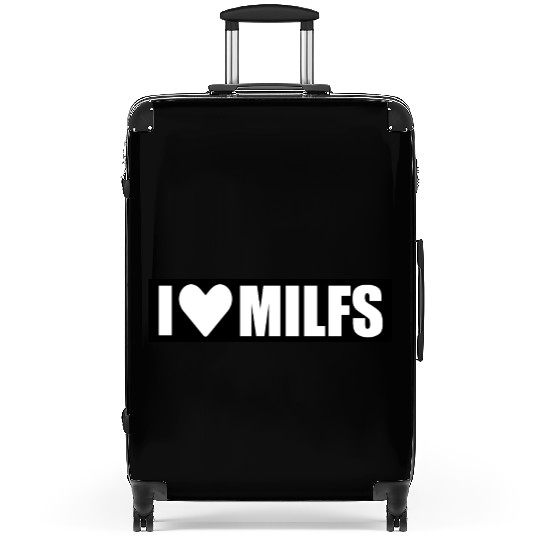 i love milfs black design Suitcases