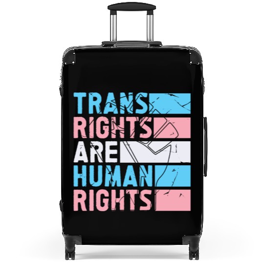 Trans Rights Are Human Rights Support LGBT Pride Suitcases