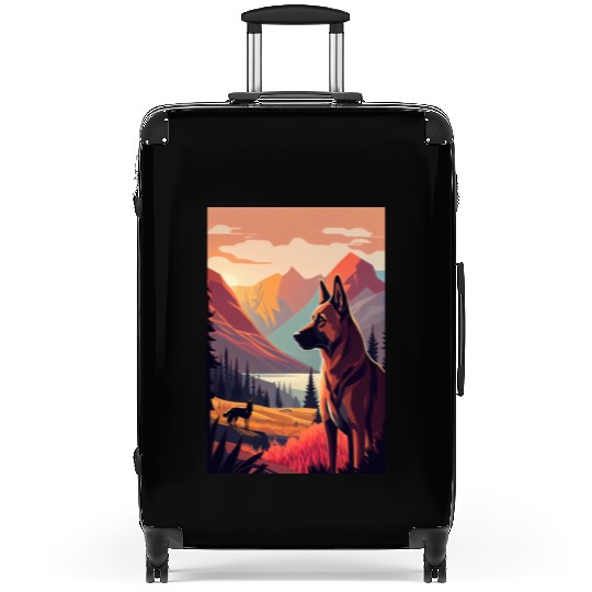 Belgian Malinois Nature Suitcases