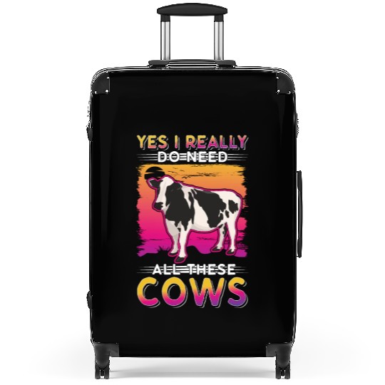 Cow Cattle Breeder Farmer Cows Suitcases