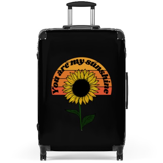 You are my sunshine - Flowers Positivity Design Suitcases
