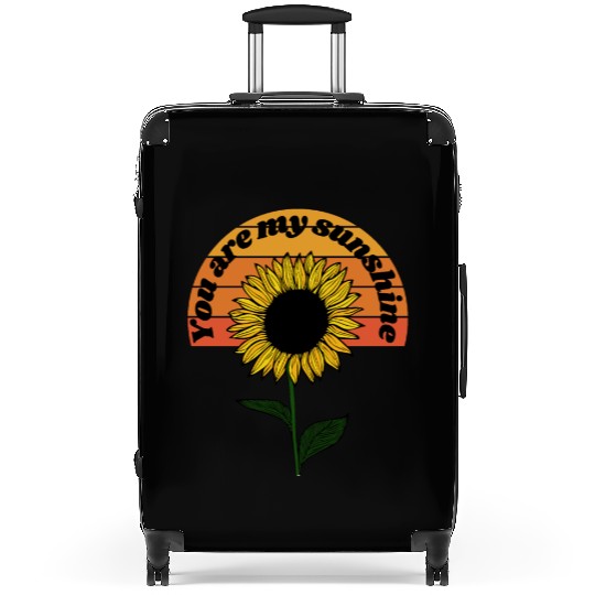 You are my sunshine - Flowers Positivity Design Suitcases