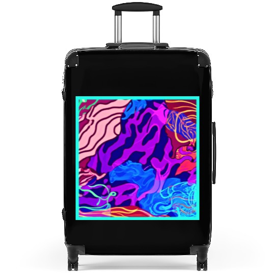 Ocean Nature Painting Suitcases