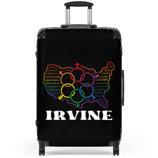 Irvine Pride Month Pride Flag LGBT Community LGBTQ Suitcases