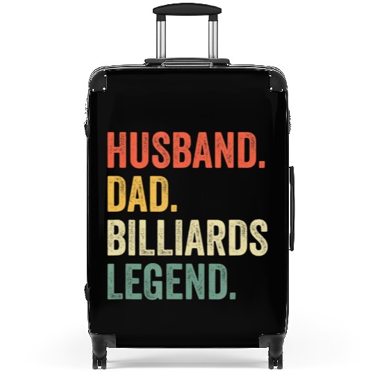 Pool Player Funny Husband Dad Billiards Legend Suitcases