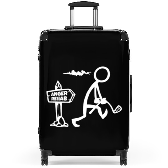 Funny Golf Apparel, Angry Golfer Walks By Anger Re Suitcases