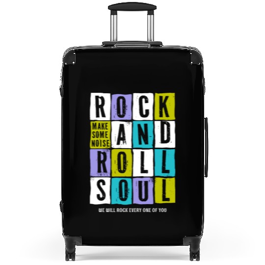guitar player rock roll Suitcases