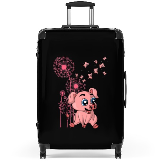 Dandelion Piglet Farm Animal Lover Farmer Cute Pig Suitcases