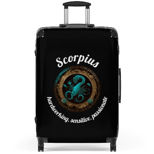Scorpius Zodiac Sign Scorpio Astronomy Suitcases