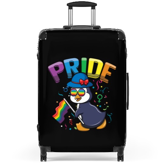 Penguin Lover Gay LGBTQ Rainbow LGBT Pride Month Suitcases
