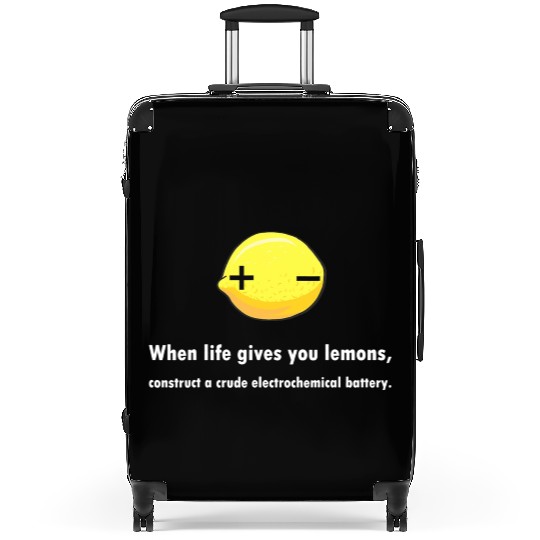 Electrochemical Battery Lemon Chemist Teacher Suitcases