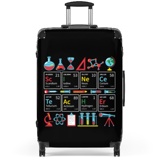 Funny Retro Vintage Science Chemistry Teacher Suitcases