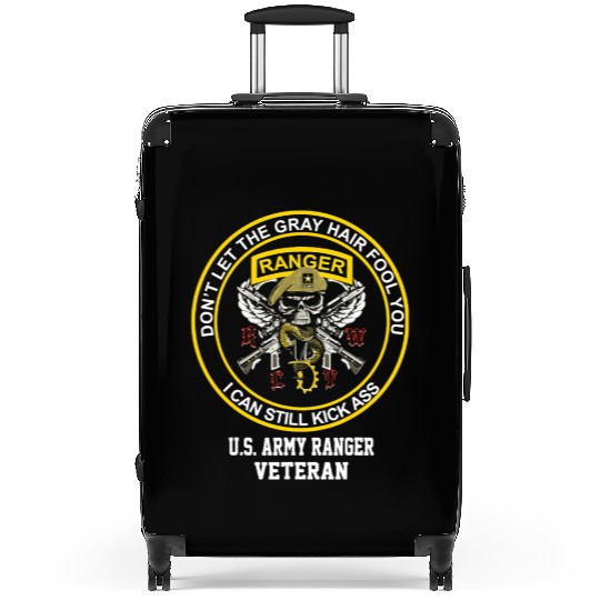 Funny Retired US Army Ranger Veteran USA Military Suitcases
