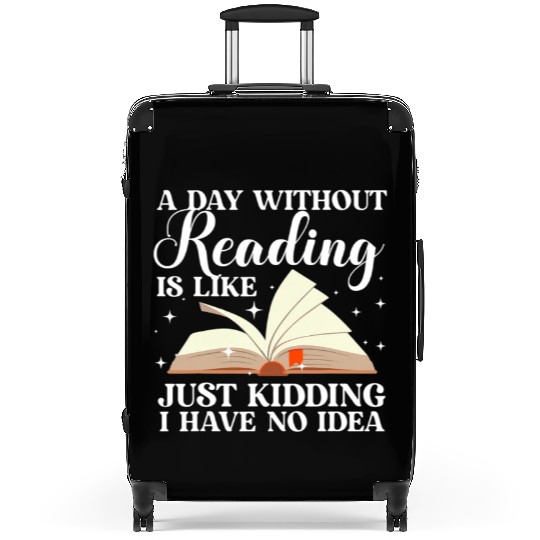 Funny Reading Art For Men Women Reader Book Lover Suitcases