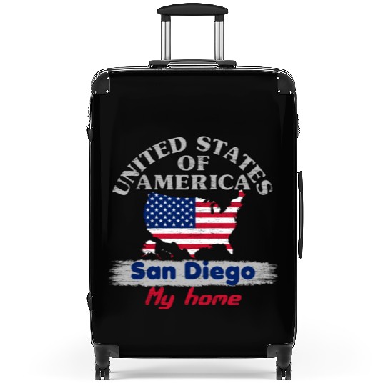 United States of America - San Diego my home - USA Suitcases