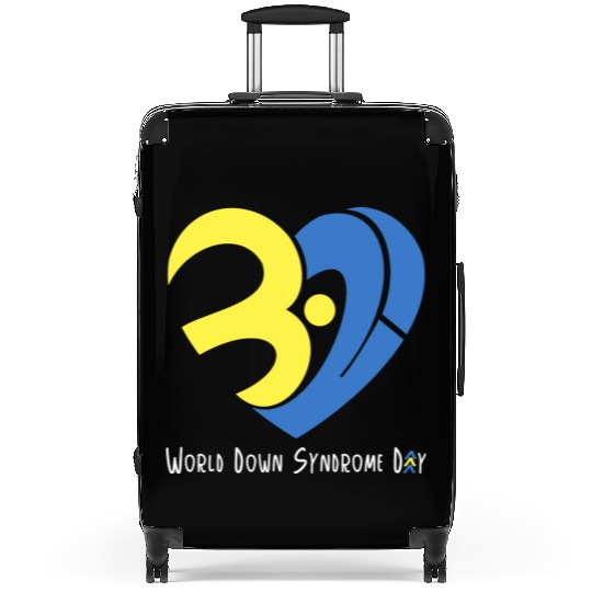 Love World Down Syndrome Awareness Day Love 3 Suitcases