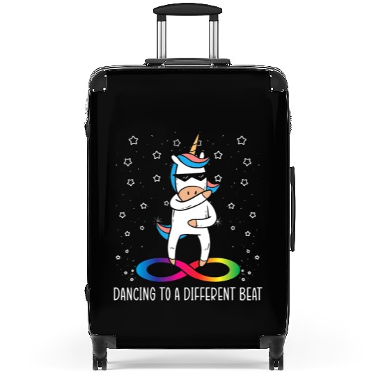 Dancing To A Different Beat Neurodiversity Unicorn Suitcases