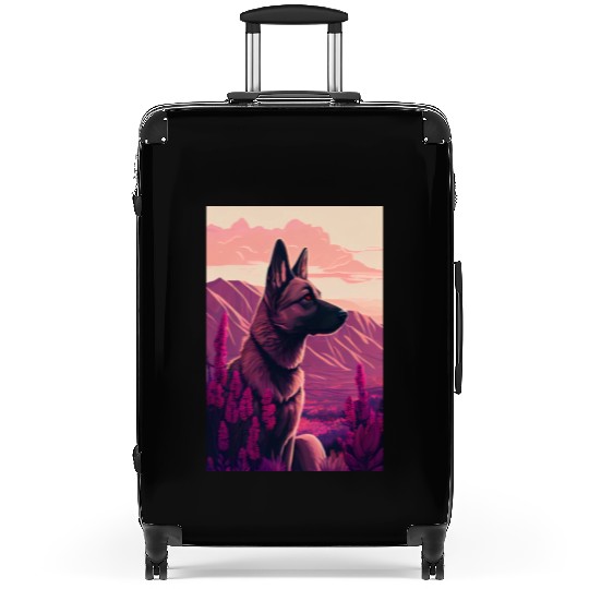 Belgian Malinois Nature Suitcases