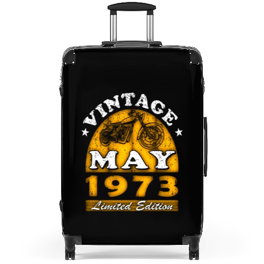 Motorcyclist Motorcycle Biker Born May 1973 Suitcases