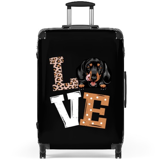 Dachshund Dog I Love My Dachshund Funny Dog Lovers Suitcases