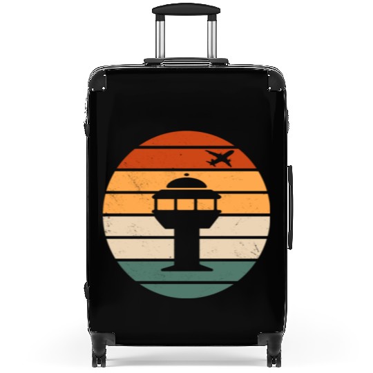 Retro Air Traffic Control Tower Suitcases