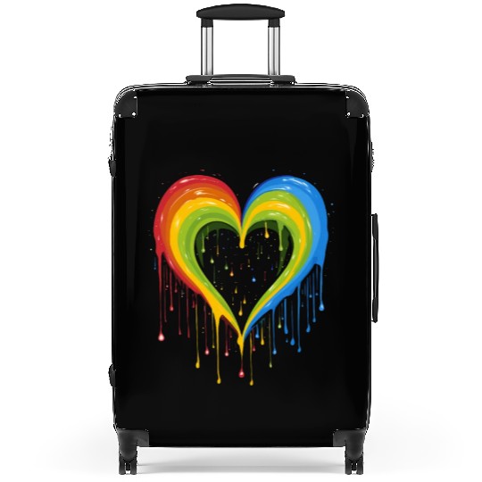 Love is Universal: LGBTQ+ Rainbow Heart, Suitcases