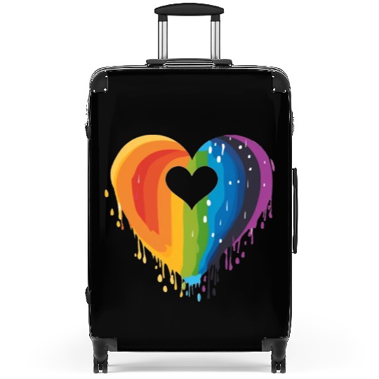 LGBTQ+ Allies: Rainbow Heart, Celebrating Suitcases