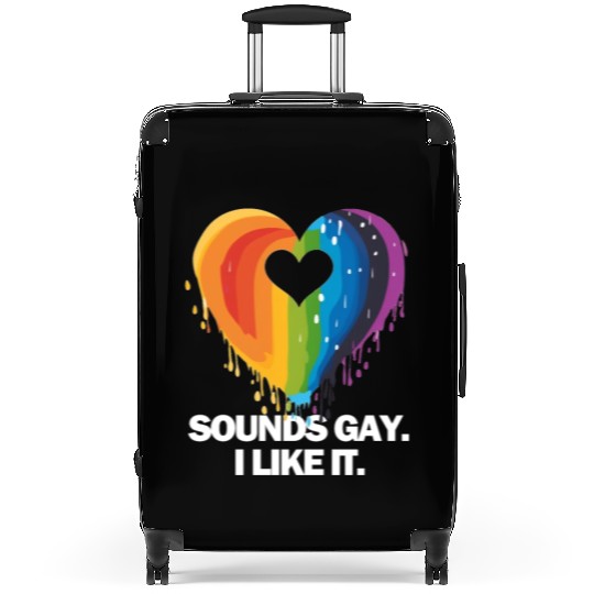 Sounds Gay I' Like It Pride Month Lesbian Gay Bi Suitcases