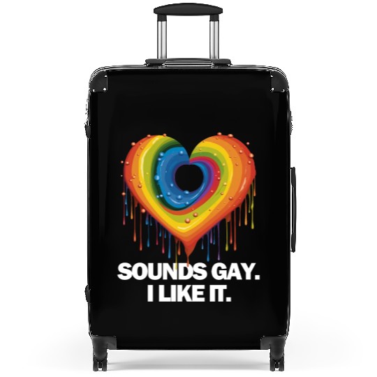 Sounds Gay I' Like It Pride Month Lesbian Gay Bi Suitcases
