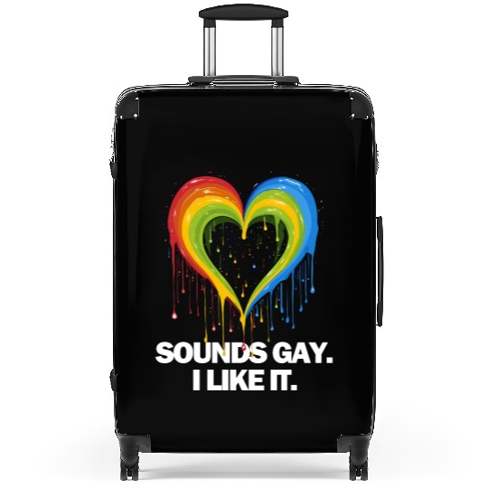 Sounds Gay I' Like It Pride Month Lesbian Gay Bi Suitcases