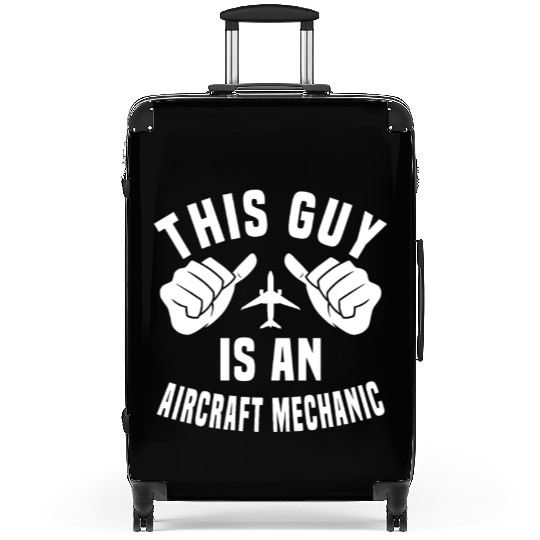 Funny Aircraft Mechanic Design Suitcases
