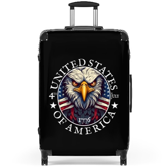 Independence Day 4th of July Freedom Suitcases
