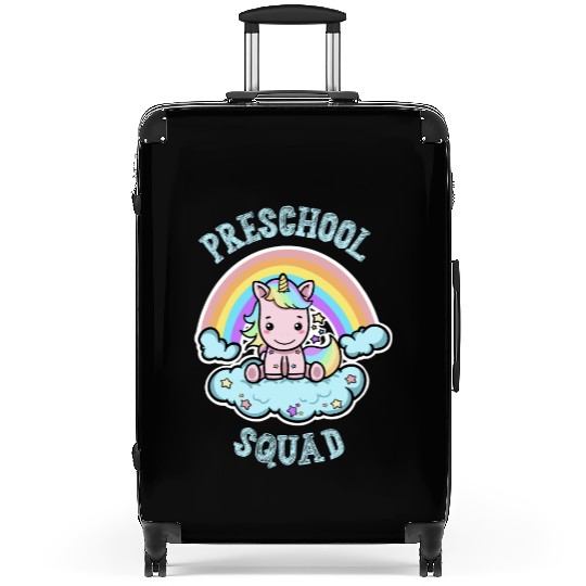 Preschool Squad Funny PreK Back to School Kawaii Suitcases