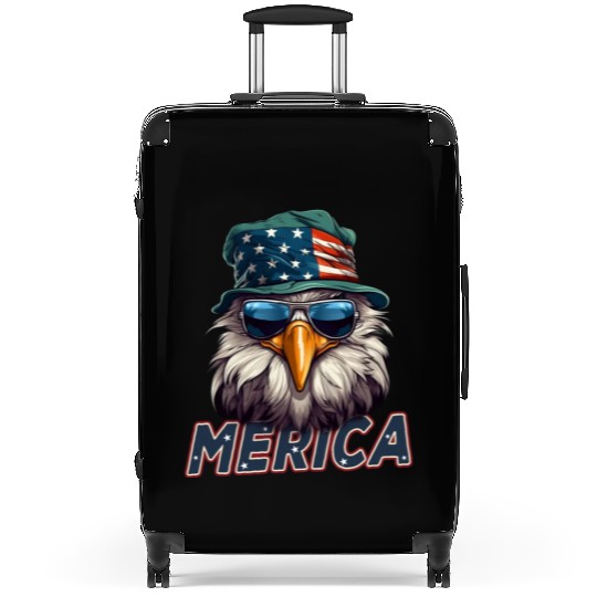 Proud American Independence Day Freedom Suitcases