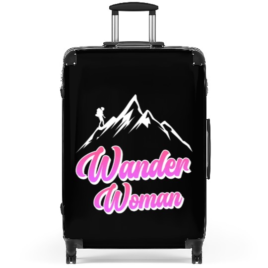 Wanderwoman Hiker Mountaineer Wanderlust Suitcases